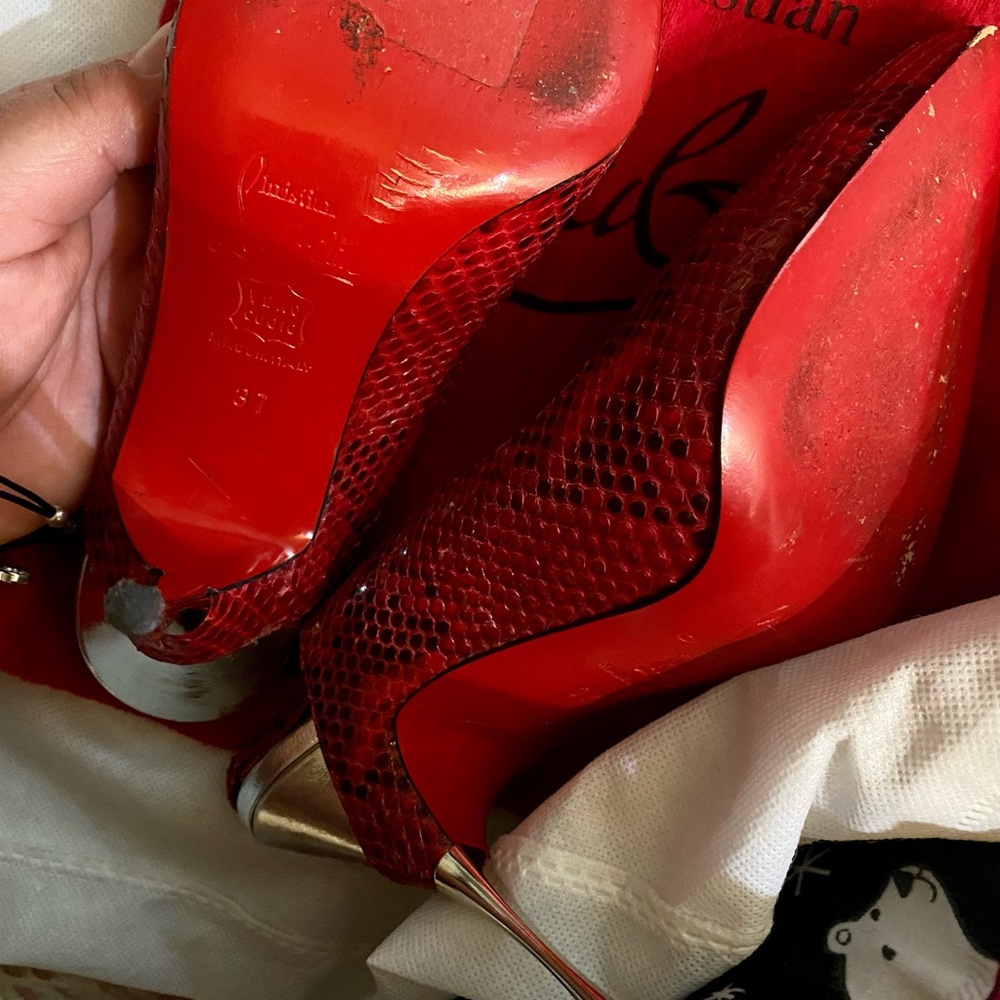 Christian louboutin snake skin “Twist to chat” - Picture 10 of 12